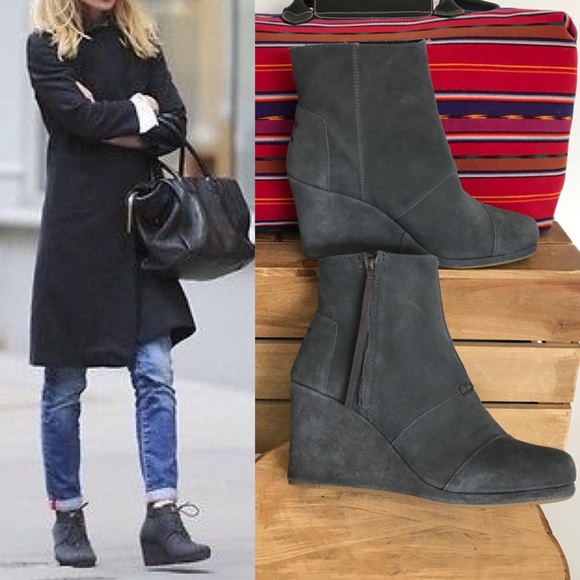 toms grey boots